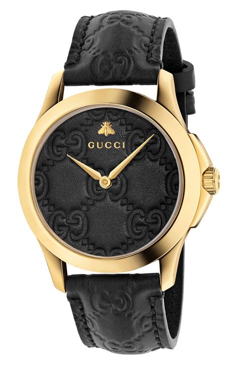 gucci watch face only|gucci watch black leather strap.